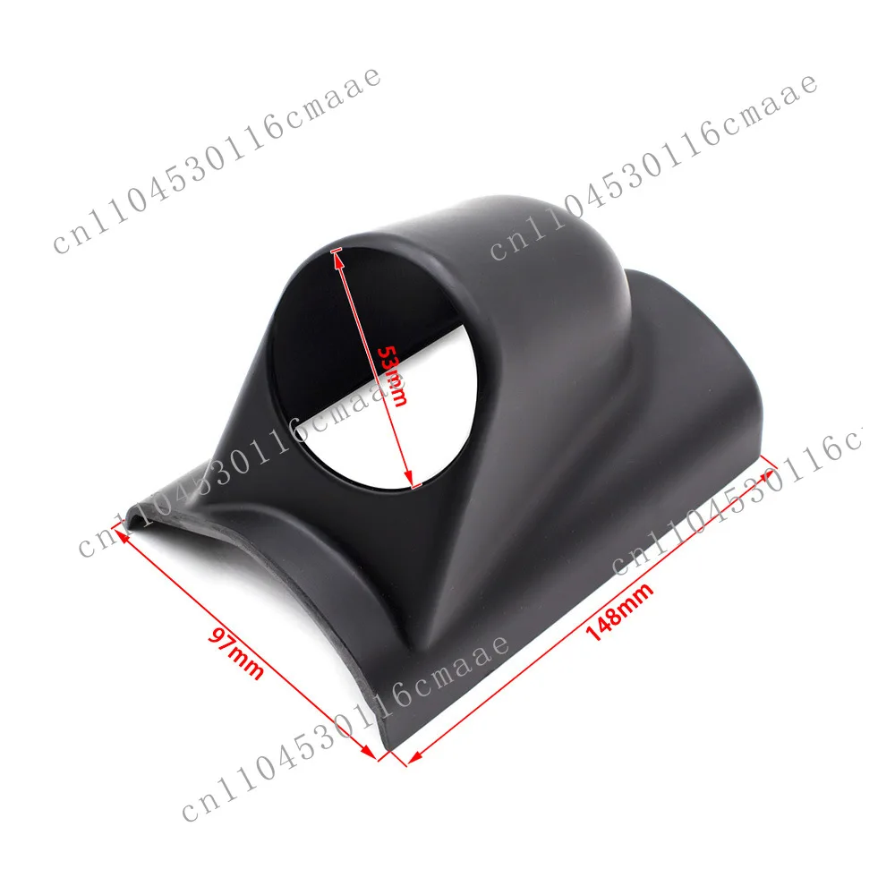 Car modified instrument cup 2 inches black carbon pattern 52mm single hole double hole three holes