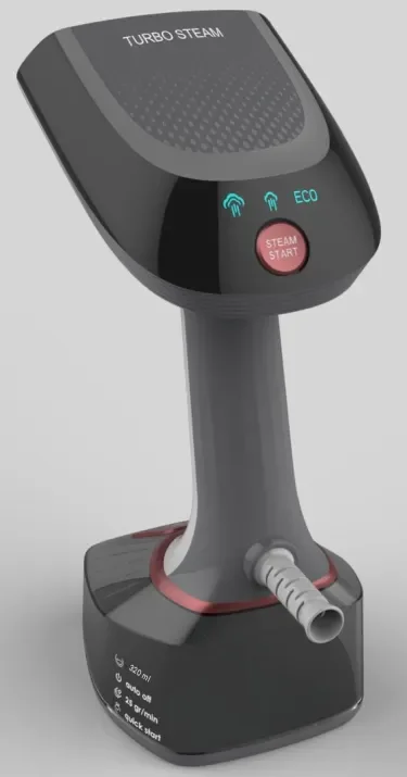 مكواة بخار للملابس المحمولة - مكواة بخار للسفر محمولة مع إيقاف تلقائي وشاشة LCD (1200 وات تسخين سريع، خزان 100 مل، تصميم مدمج)