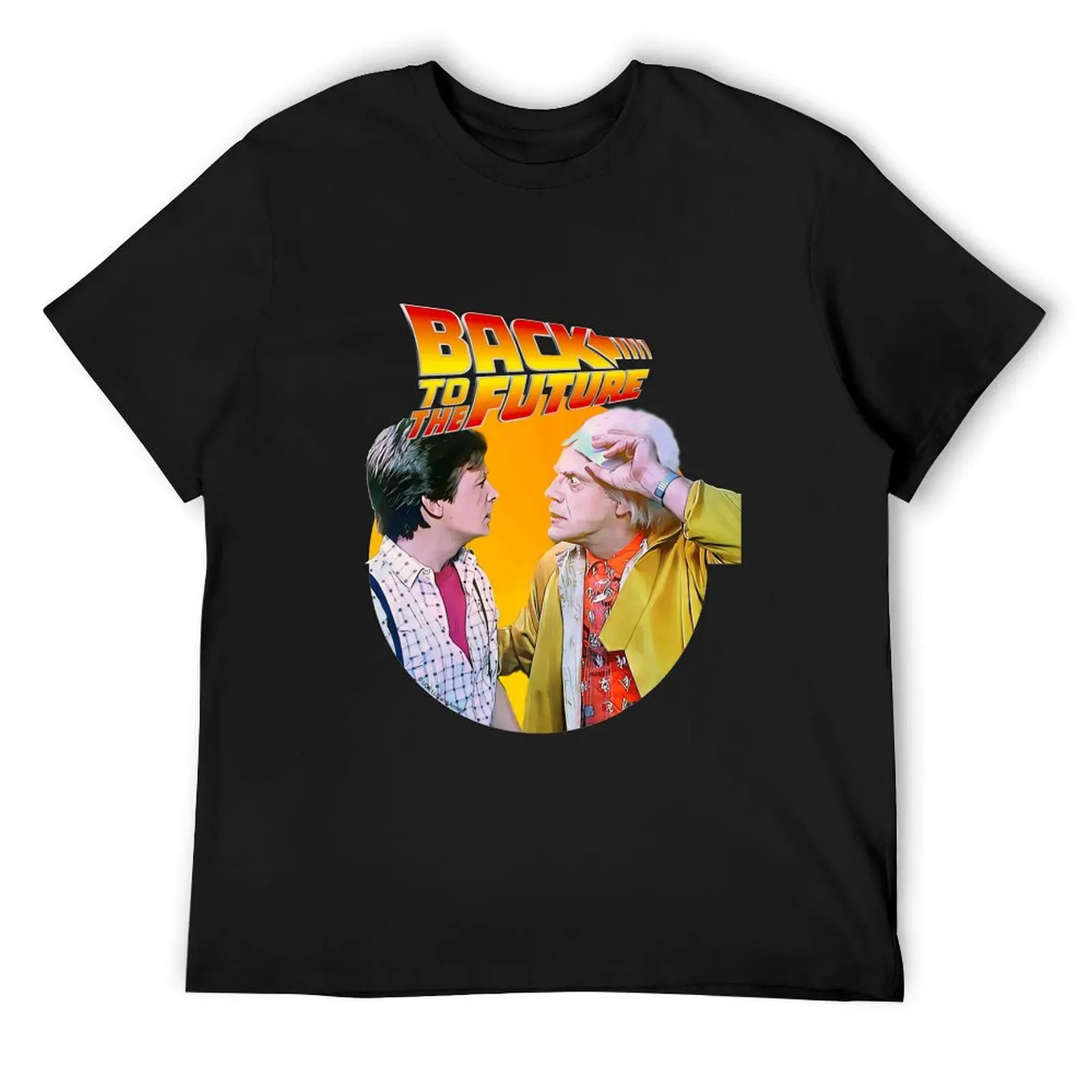 

Back To The Future - Marty and Doc going to the future T-Shirt anime clothes graphics mens funny t shirts