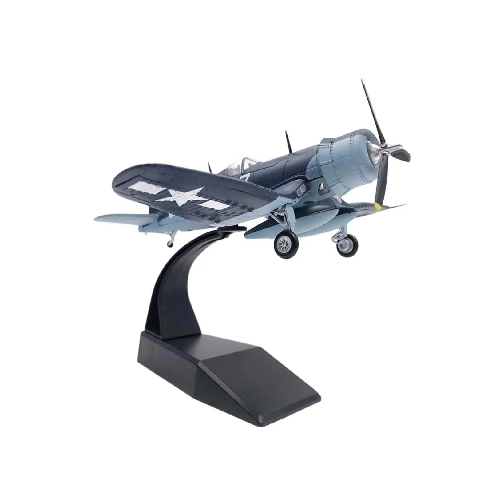 Simulation 1:72 Aircraft Model with Display Base Miniature Toys for Bedroom