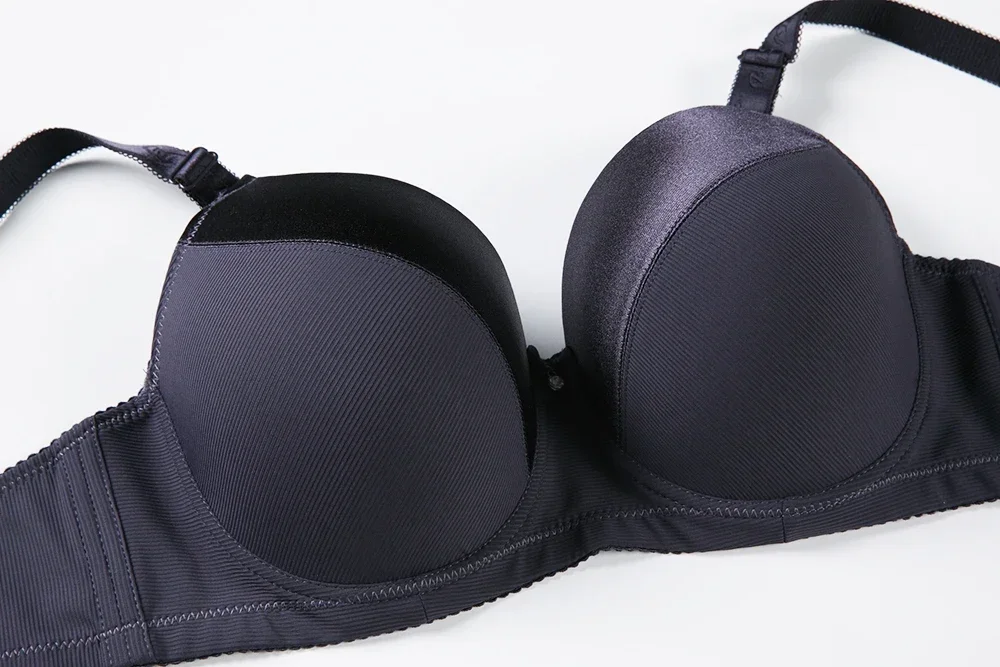 BINNYS 女性のフルカップ D カップ高品質プラスサイズの下着スパンデックスナイロンストライプ快適なアンダー女性のブラジャー