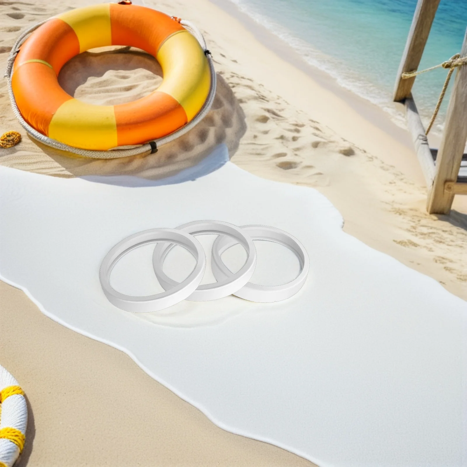 

Pool Cleaning Machine Tire Replacement 3Pcs Set Compatible with Polaris 180 280 360 380 All Purpose Cleaner Accessory