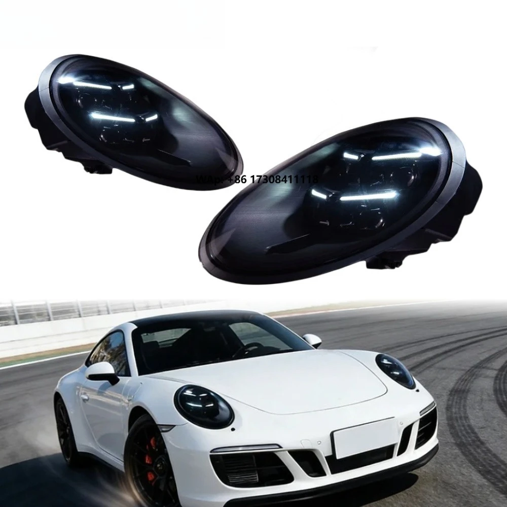 

HETOP для фар 911 2013-2018: Светодиодные модернизированные фары, высококачественные, хит продаж, Plug and Play, DRL