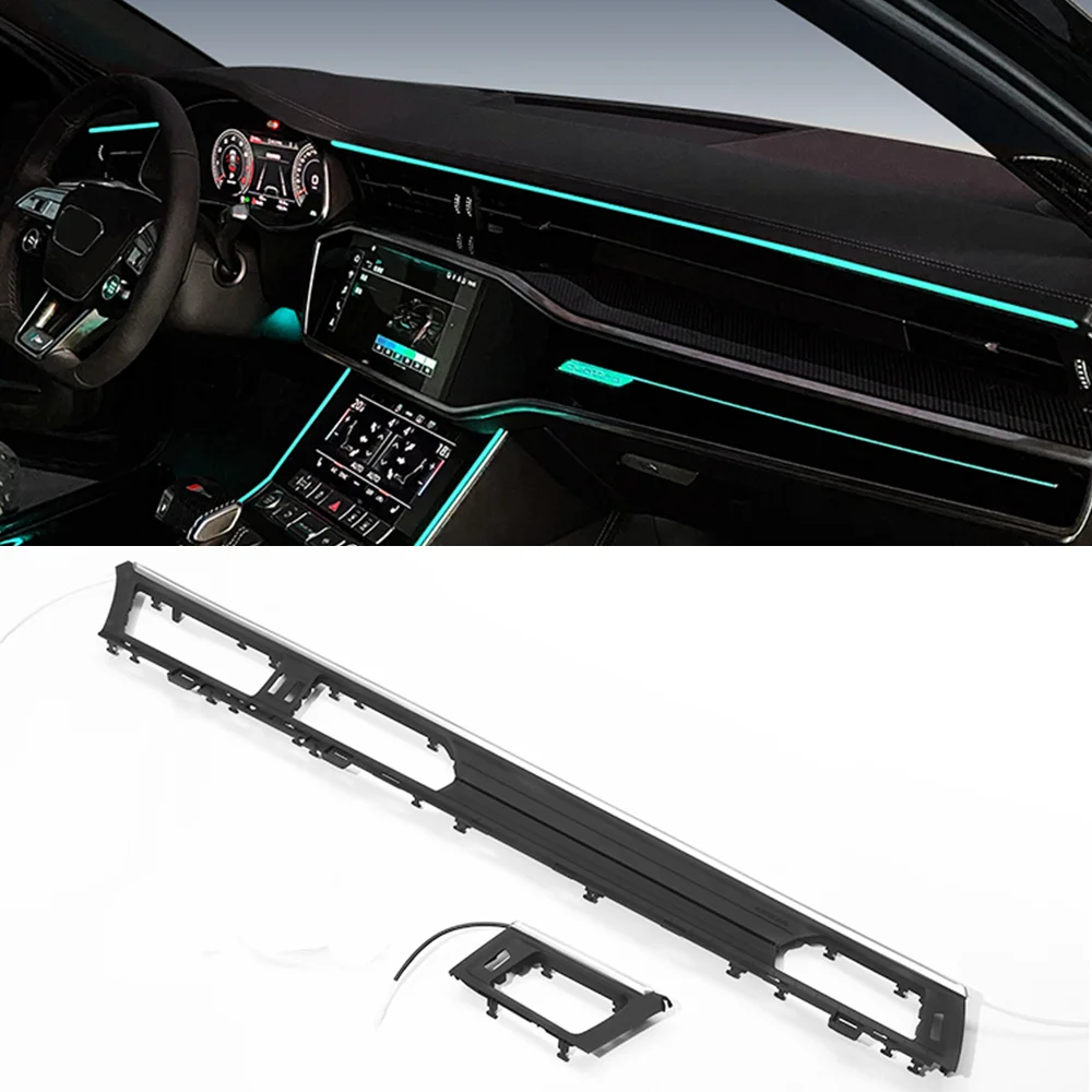 Lumière Ambiante pour Tableau de Bord de Voiture, Éclairage Décoratif pour Audi c8 horizon A7 Dock RS6 RS7 RS7 2019-2023, 30 Couleurs LED