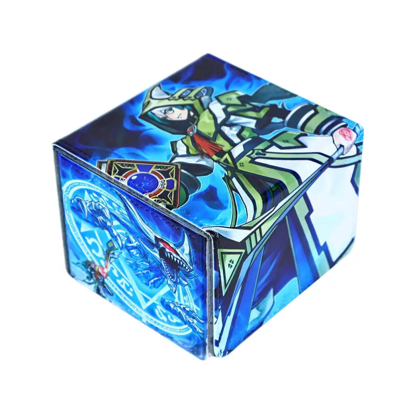 

Yu-Gi-Oh! Aleister the Invoker DIY Large Capacity Leather Card Box Thickened Anime Game Collection Card Storage Box