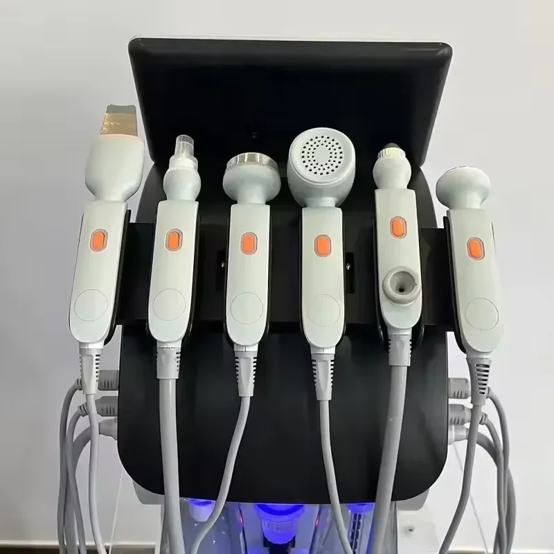 360 °   Nieuwste 6in1 Water Dermabrasie Apparaat Zichtbare Mee-eter Acne Verwijdering Zuurstof Jet Peel Diepe Gezichtsreiniging Schoonheid Machine