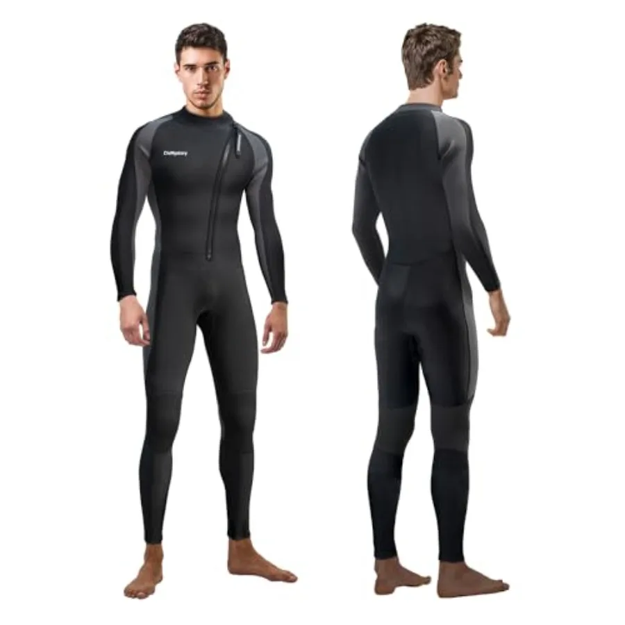 

Wetsuits for Men Women Che Back Front Zip- 3/2mm Shorty Full Body Wet Suits for Men Women