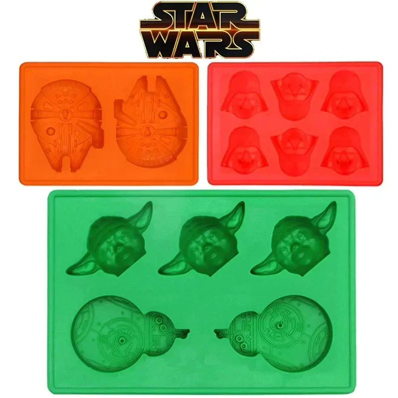 Star Wars Baby Yoda Silicone Molds Chocolate Mold DIY Cake Accessories for Making Candy Cake Kitchen Ice Cubes Biscuit Mould New