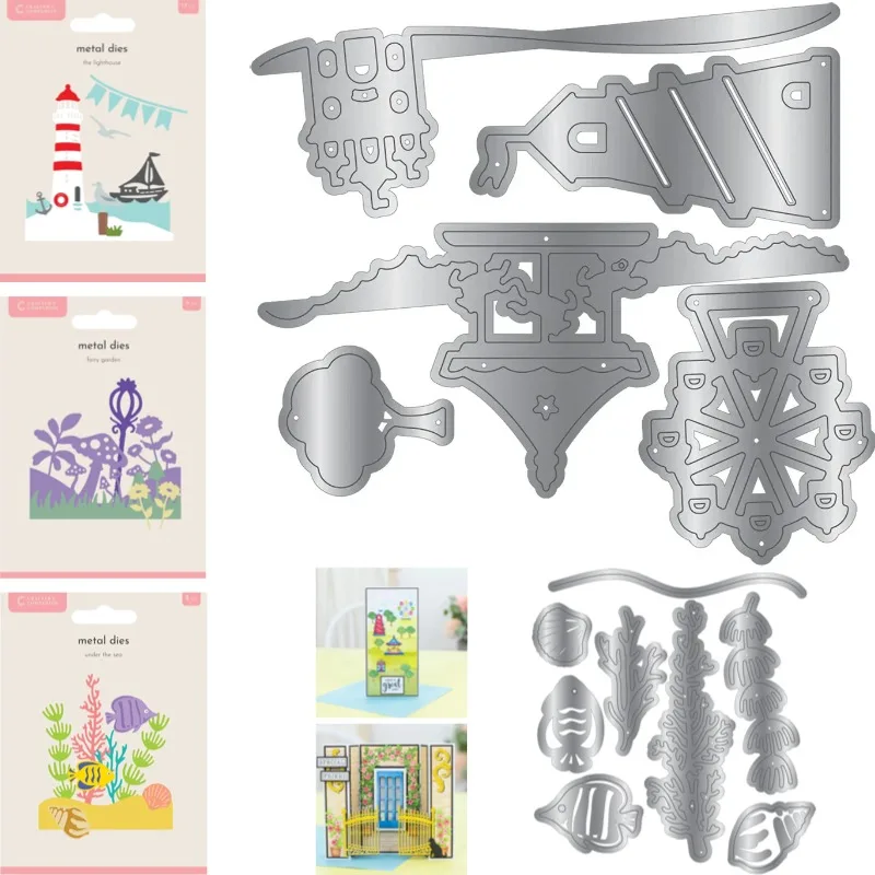 Matrices de découpe Jardin Tranquille et Jardin des Fées, Pochoir de décoration pour scrapbooking et journal, Pochoir de gaufrage, Carte de vœux DIY faite à la main 2026