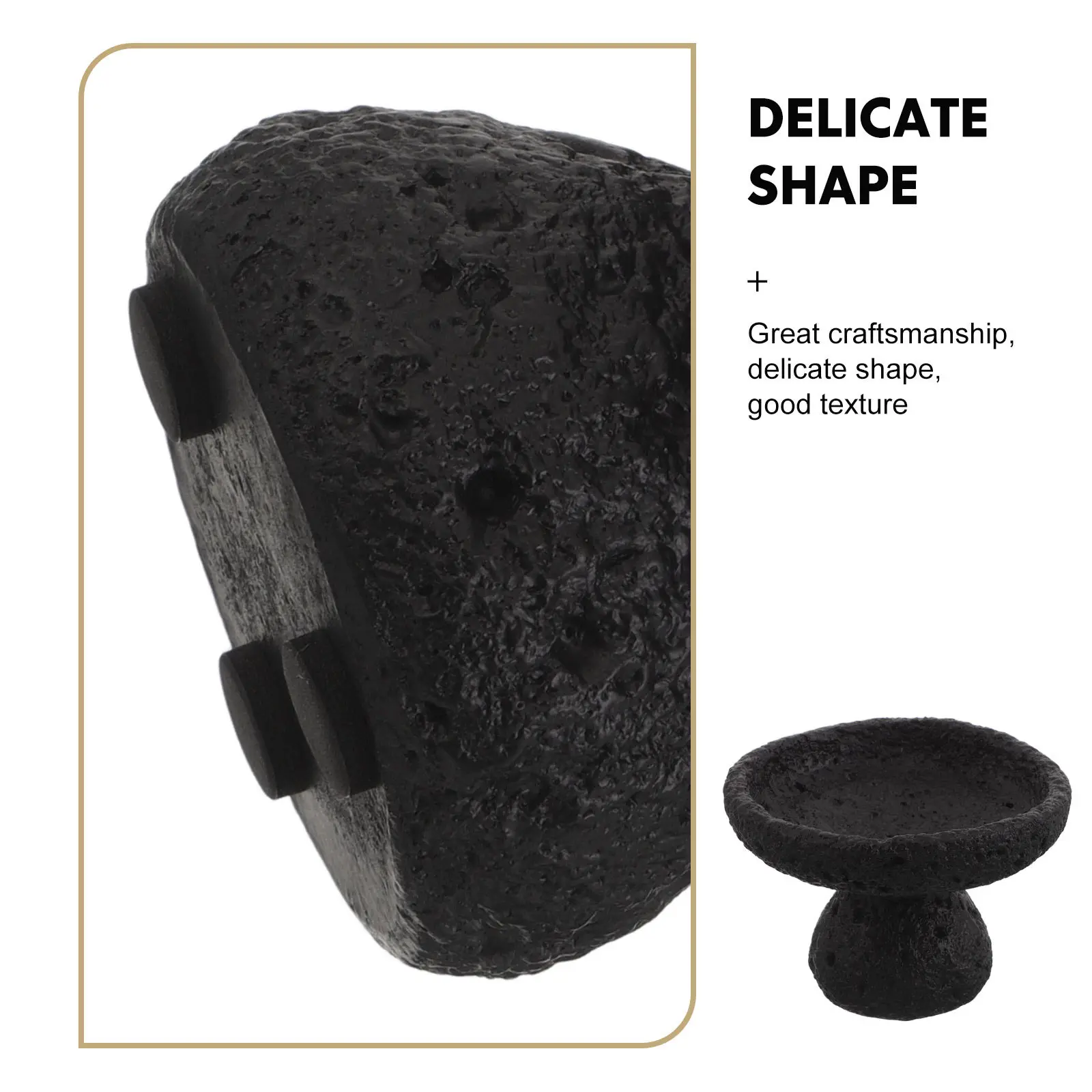 Stone Essential Oil Diffuser Tray with Cement Base – Aromatherapy Reed Diffuser Dish for Home Fragrance