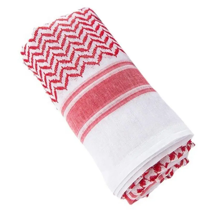 39BD Arab Hijab Scarf Shemagh Neck Scarf Arabian Dubai Headscarf Ethnic Head Covering