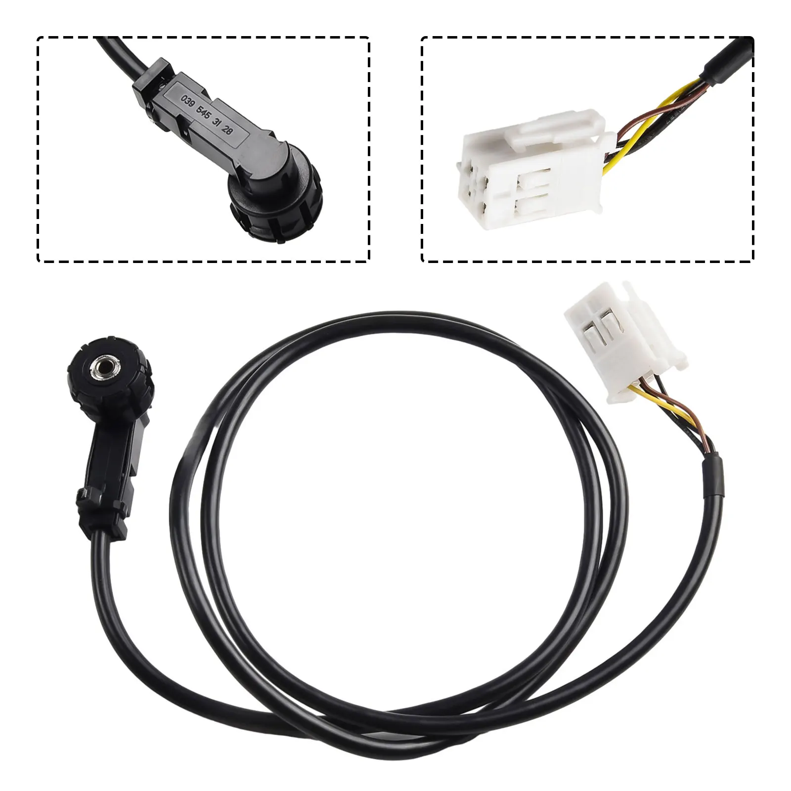 

Practical Radio Cable Auxiliary Cable Radio Cable Auxiliary Cable 4pin A2034401808 Black Copper Wire 2000-2007