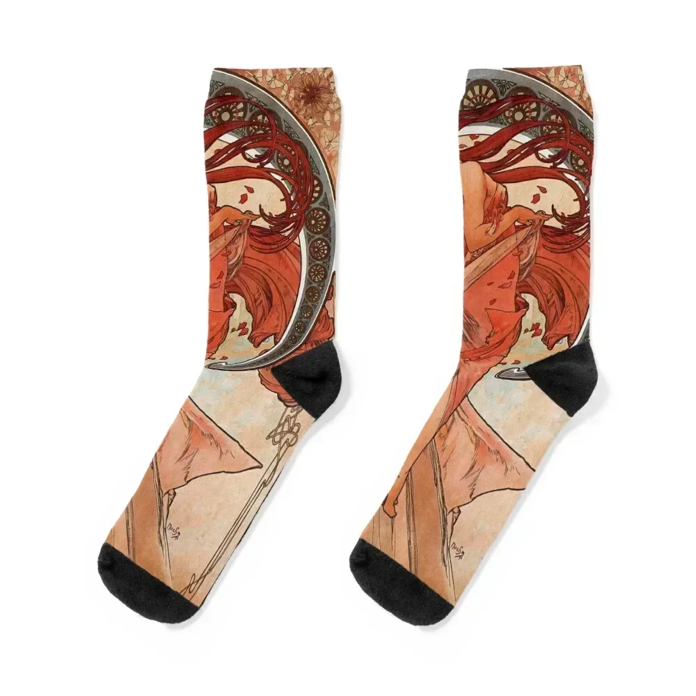 Alphonse mucha - Dance Socks Children's gifts cartoon Mens Socks Women's