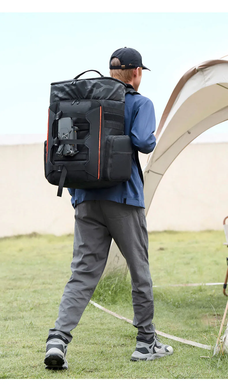 UAV-Drohnen-Kletterrucksack Großer Fotografie-Kamera-Sport-Outdoor-Rucksack Trocken-Nass-Trennung Tragbarer Business-Laptop-Gepäckrucksack – Detail 2