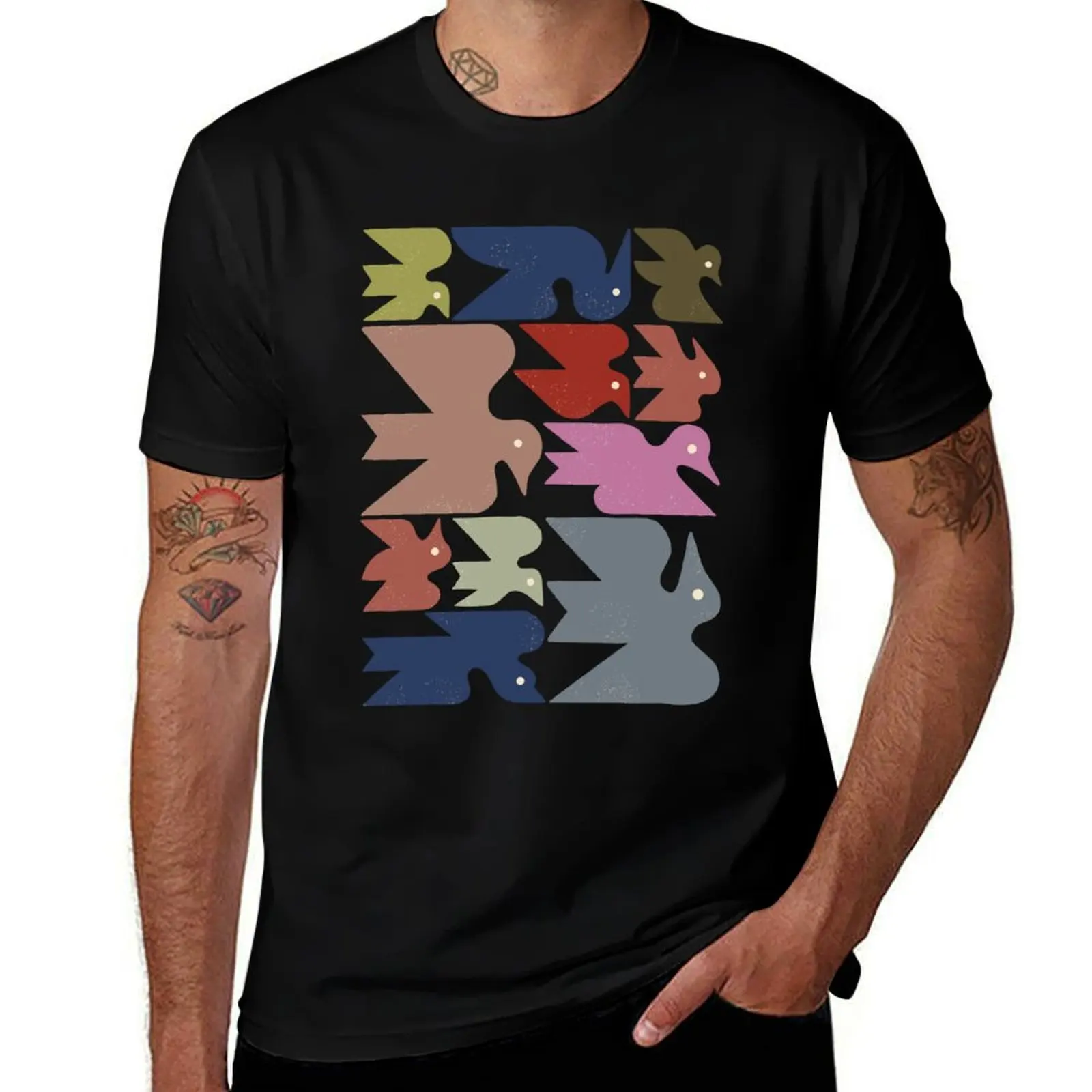 Flock No. 1 T-Shirt Casual All Match Tee Shirt for Men T-Shirt