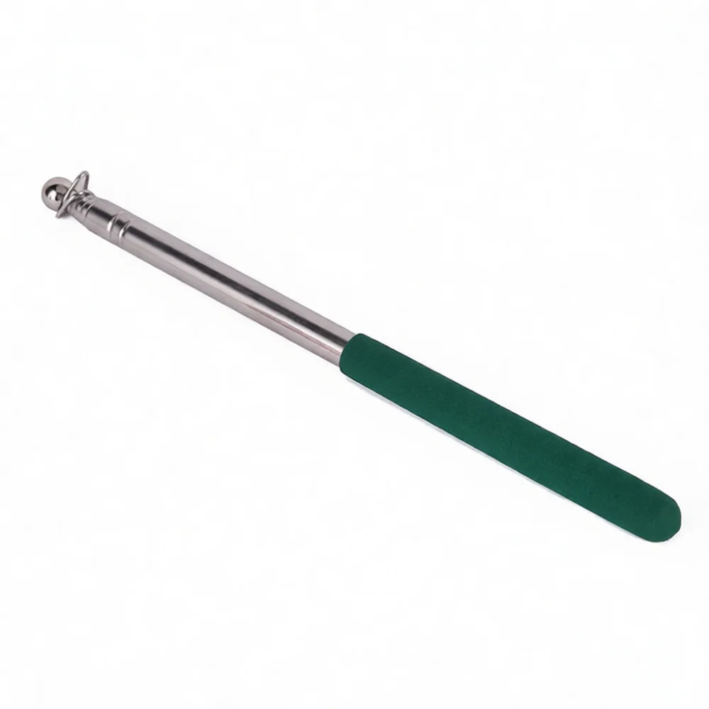 Adjustable Stainless Steel Banner Stick Outdoor Tour Guide Telescopic Pole Handheld Pointer Tool For School Education