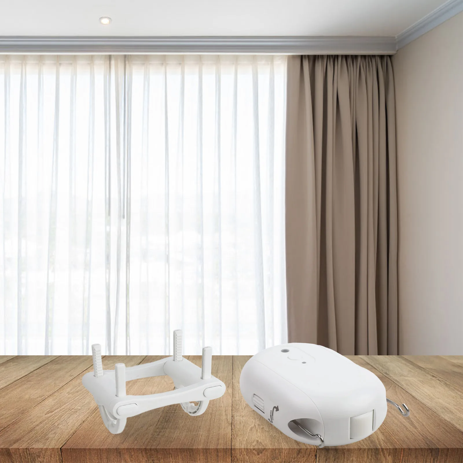 

Electric Curtain Motor Providing Convenient App Based Controls and Seamless Integration into Existing Home Systems