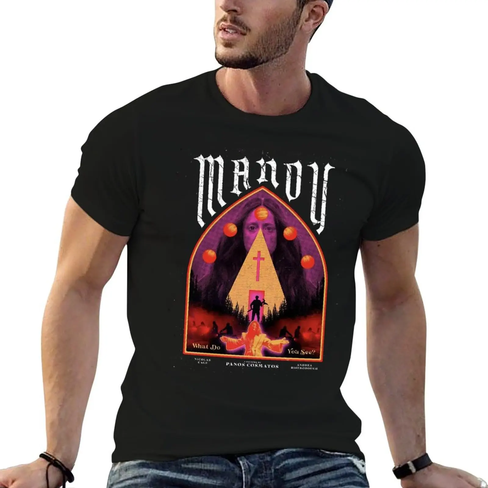 

Mandy (2018) Movie T-Shirt man t shirt summer t shirt man luxury man graphic t shirt T-shirt