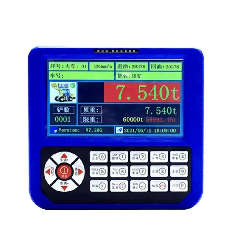 

High loader forklift electronic scale meter anti-overrun belt printing sand field coal mine weighing device