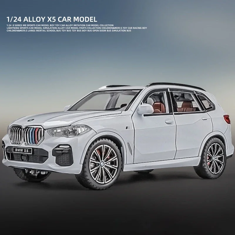 

1:24 BMW X5 SUV Alloy Car Diecasts & Toy Vehicles Car Model Sound and light Pull back Car Toys For Kids Gifts