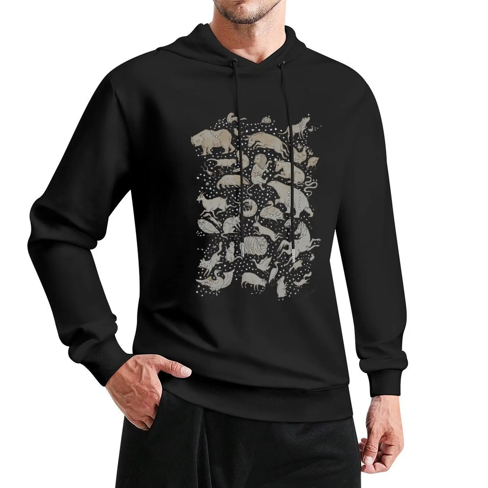 A crowded sky Pullover Hoodie blouse hooded shirt men's sweat-shirt men's autumn clothes mens hoodie