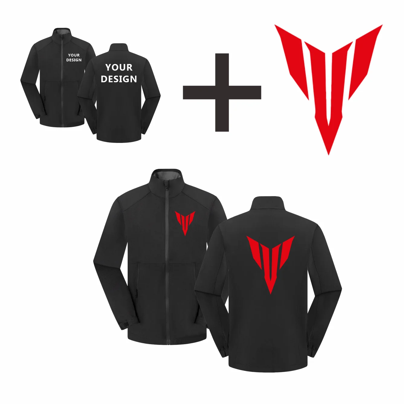 Outdoor Waterproof Men's And Women's Stand-collar Jacket Anti-static Coat Custom Stand-collar Jacket Custom Printed Logo