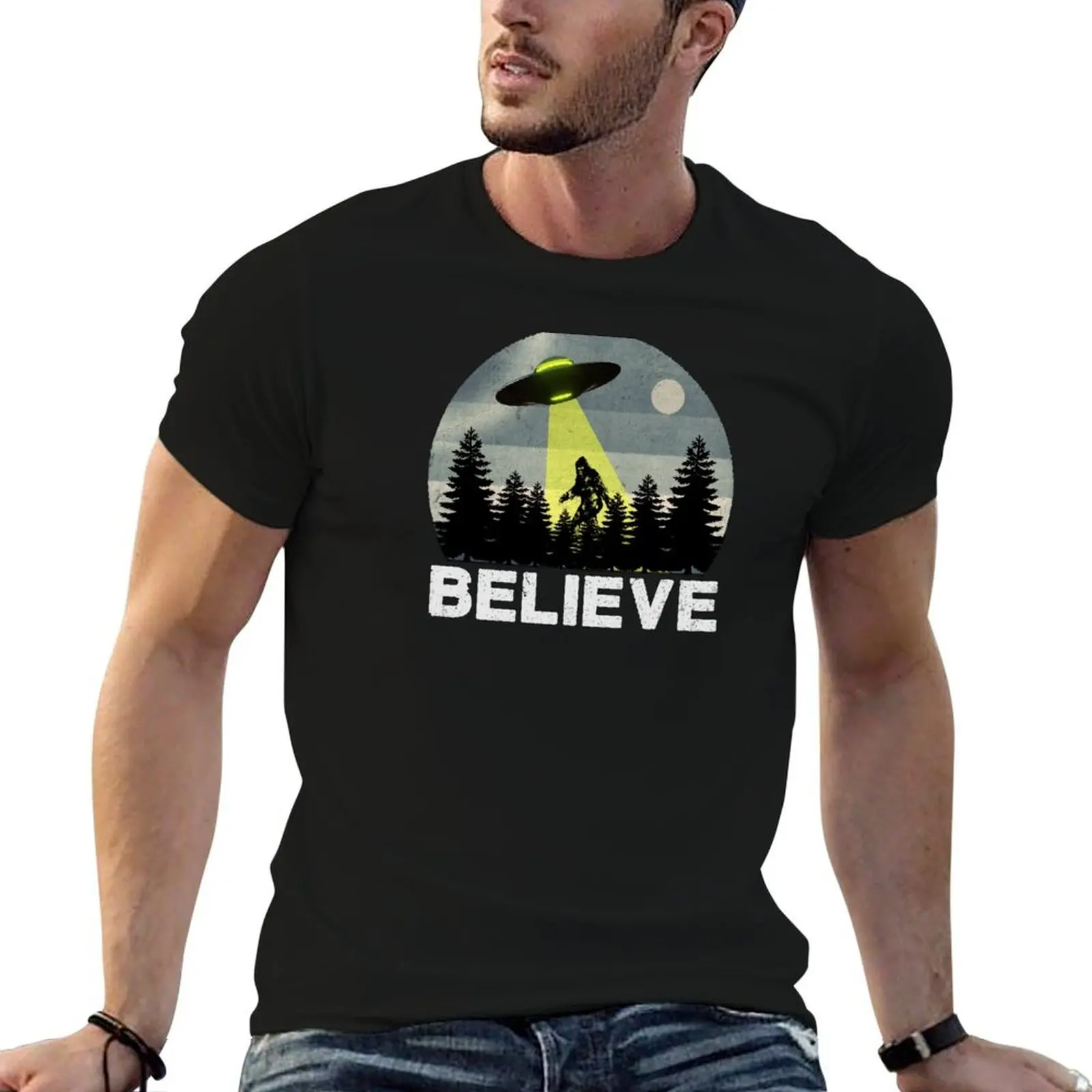 

Believe (in UFOs) T-Shirt man t shirts graphic man t shirt designer funny t shirts cotton T-shirt