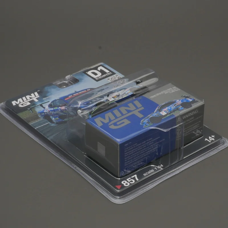 

MINIGT 857 В НАЛИЧИИ Nissan Silvia S15 1:64 Racing 2023 D1 Литая под давлением модель автомобиля Коллекция игрушек