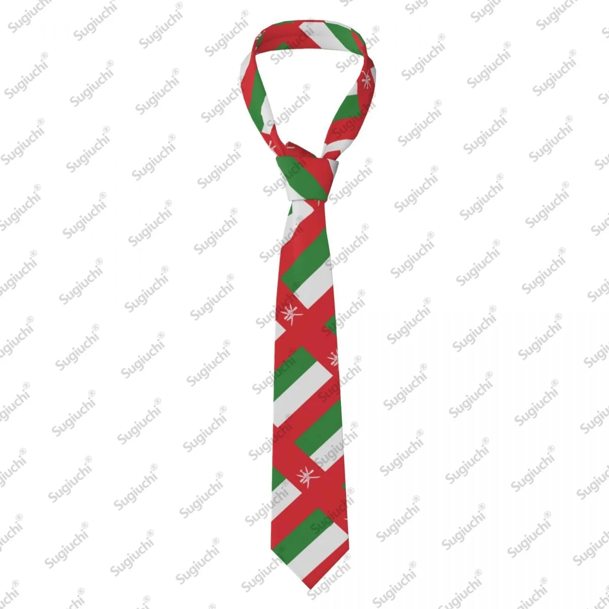 2026 Oman Flag Wedding PartyNeck Ties For Men Women Casual Plaid Tie Suits Slim Necktie Gravatas For Gift