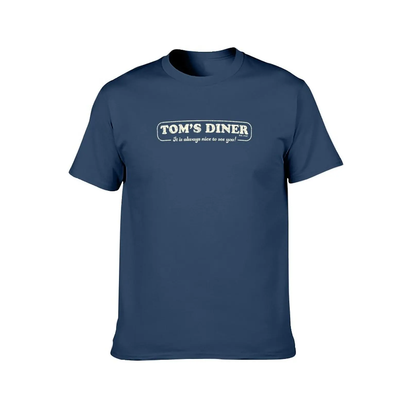 Toms Diner Logo T-Shirt rapper graphic tees oversize t-shirts man Clothing designer t shirt men