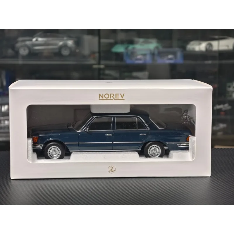 

Модель автомобиля NOREV Diecast в масштабе 1:18 BENZ350 SEL 1979 W116 Lufthansa Blue из сплава