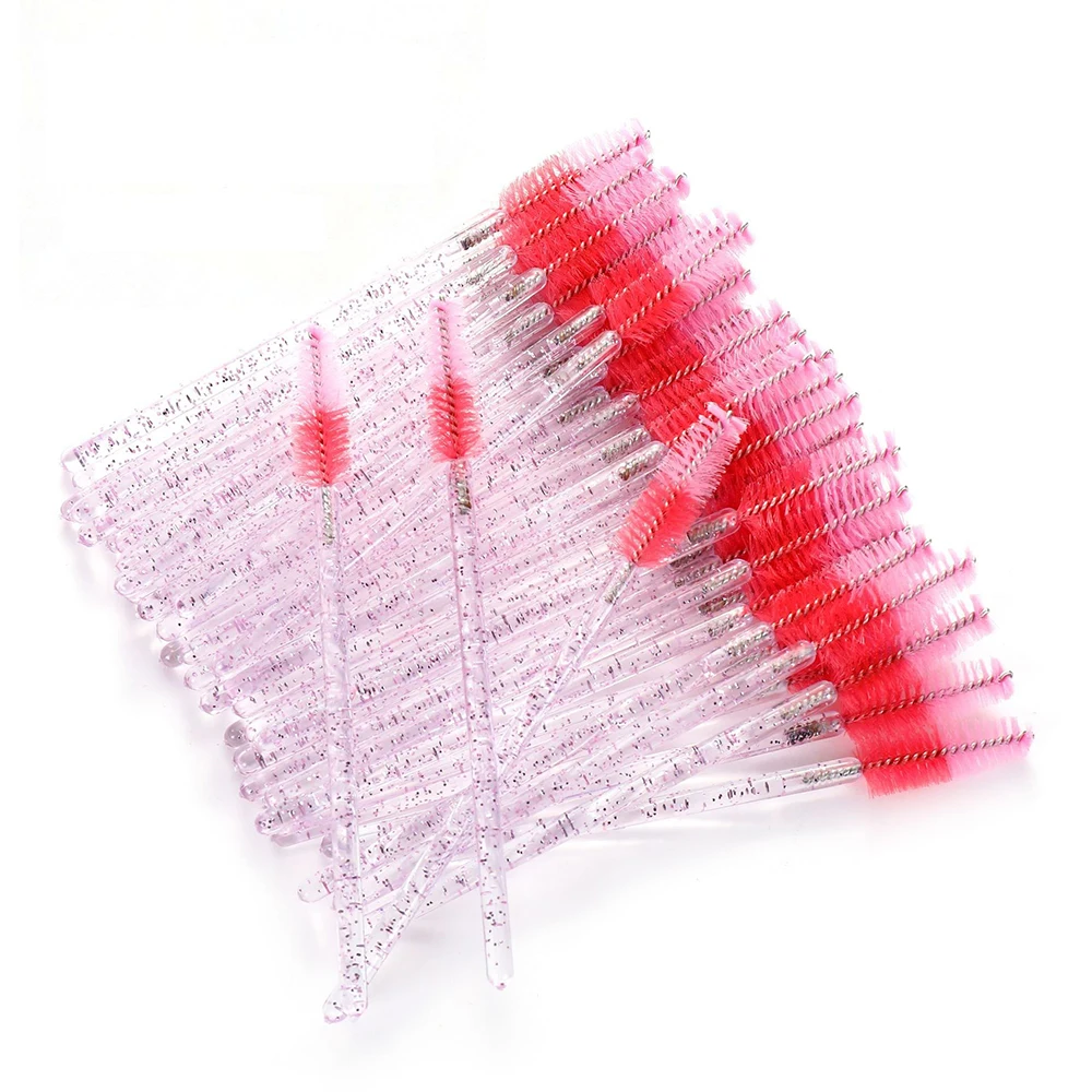 50pcs Eyelash Extension Brush Lash Brush Extension Supplies Eyebrow Comb Makeup Microbrush Eyelashes Disposable Eyelash Brushes