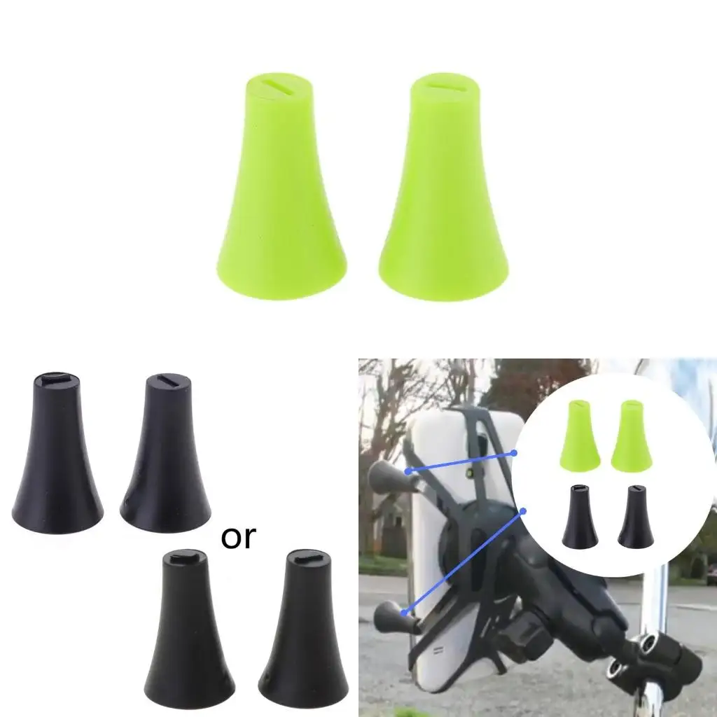 RAM 자전거 오토바이 폰 홀더 스탠드 폰 마운트 브래킷 캡과 호환되는 X-그립 마운트 홀더용 고무 캡