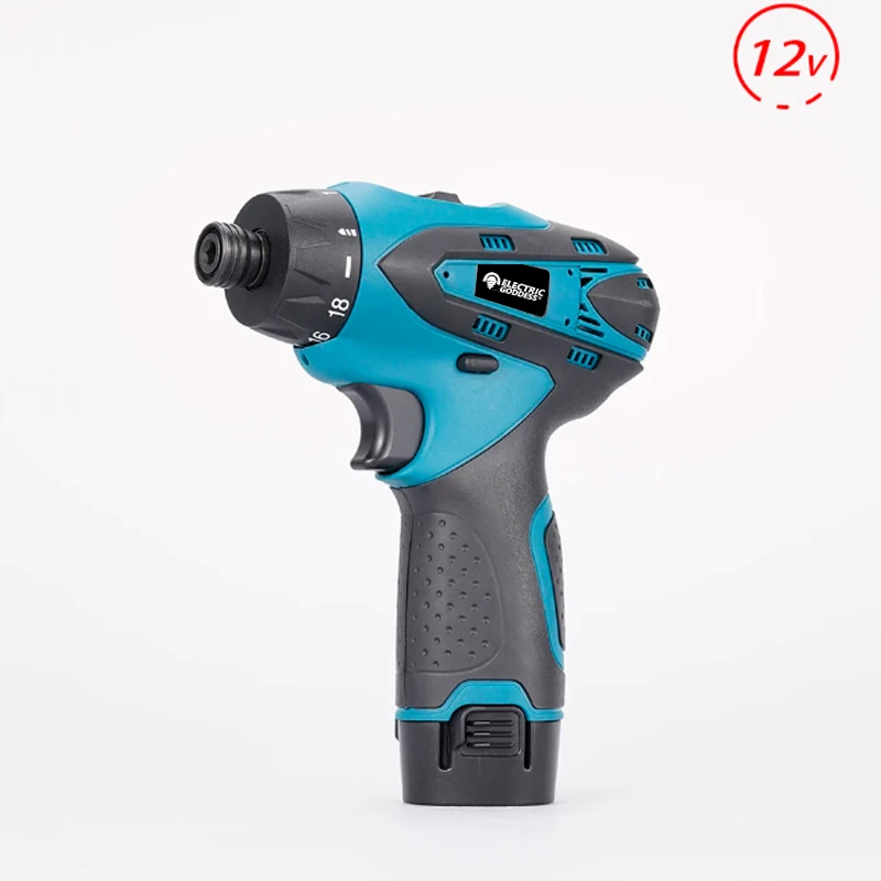 Electric Goddess Electric Screwdriver Drill Bit Impact Driver Adjustable Torque Drill Bit Driver DIY power Tool for 12V Battery