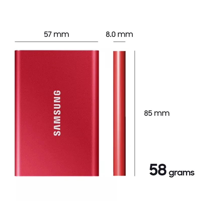 Imagem -02 - Portátil Ssd Nvme 500gb Também Também Unidades de Estado Sólido Externas tipo c Usb 3.2 Gen2 e Compatível com Versões Anteriores para Laptop e pc Samsung-t7