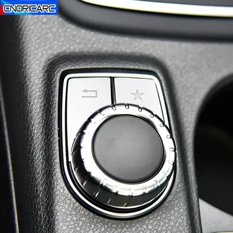자동차 메르세데스 벤츠 GLA CLA200 220 260 A B 클래스 C117 W176 X156 제어 멀티미디어 버튼 커버 스티커 인테리어 액세서리
