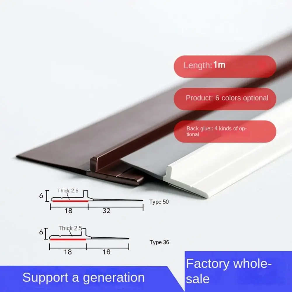 PVC Baru Pintu Bawah Segel Strip Fleksibel Weatherstrip Kedap Suara Pintu Draft Stopper Tahan Angin Pintu Jendela Cuaca Stripping