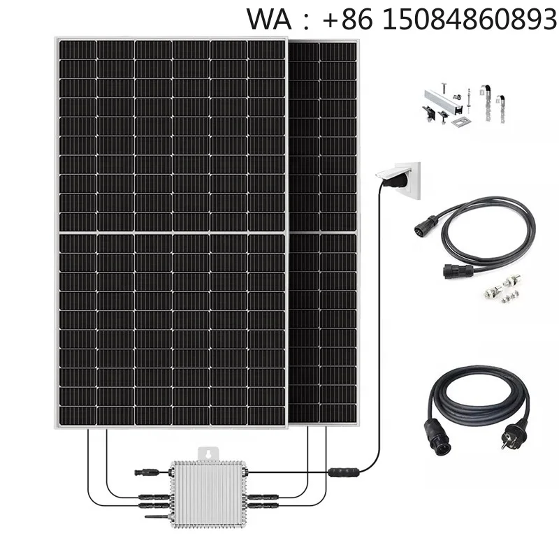 Plug And Play  SystemBalcony  MicroinverterGermany Small On Grid  System 600 Watt Balcony  Panel 600whybrid