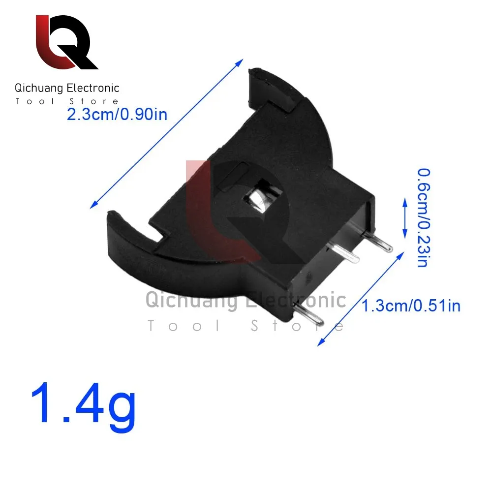 10Pcs CR2032 Battery Case VerticalPlug-in Type Dreamcast Coin Battery Holder Controller Ports PCB Refurb kit Battery Holder