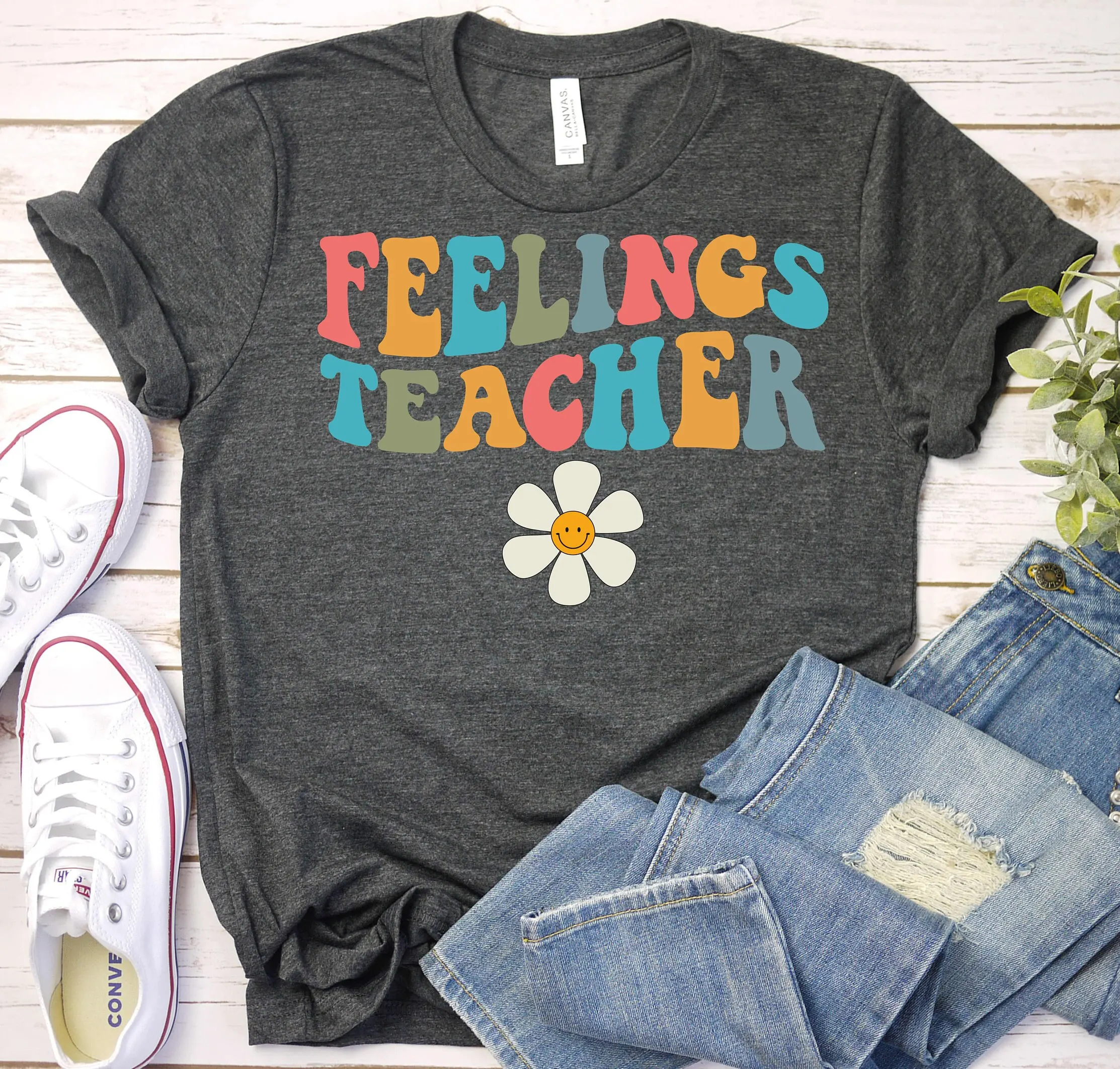 Feelings Teacher T Shirt School Psychologist 100 Day Of Counselor Psych Coping Skills