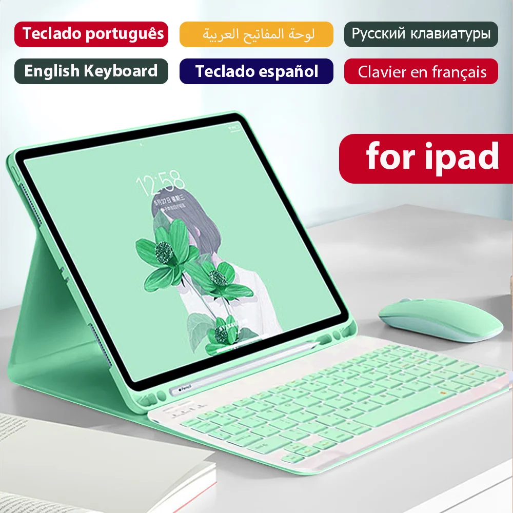 

Keyboard Case For iPad 10th 9th 8th Air 4 5 Detachable keyboard protective case For IPad Pro 11 12.9 Magnetic protective Cover