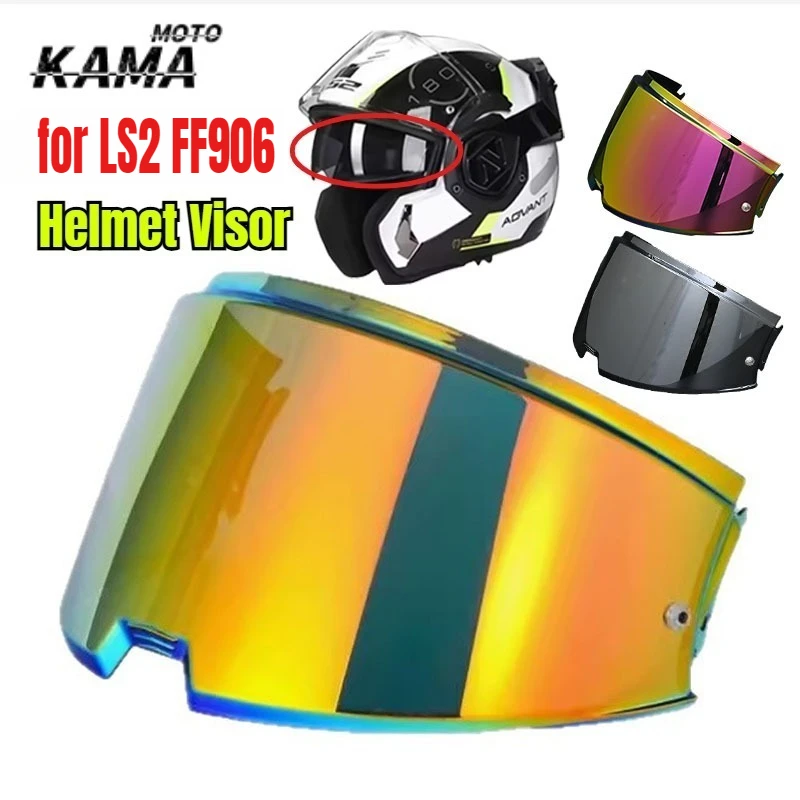 For LS2 FF906 Helmet Visor Clear Anti-fog Patch Rainproof Suitable for LS2 FF906 Advant Flip Up Full Face Helmets Accessory