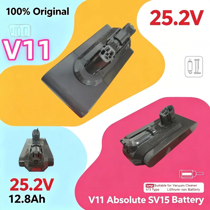 lpega 100% Original 25.2V 12.8Ah V11 Lithium‑ion Battery for SV15 V11 Absolute Vacuum Cleaner Replacement Battery