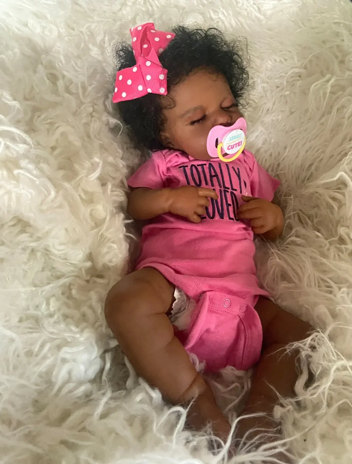 NPK Muñeca Reborn Loulou – Bebé realista piel en 3D - imagen 2