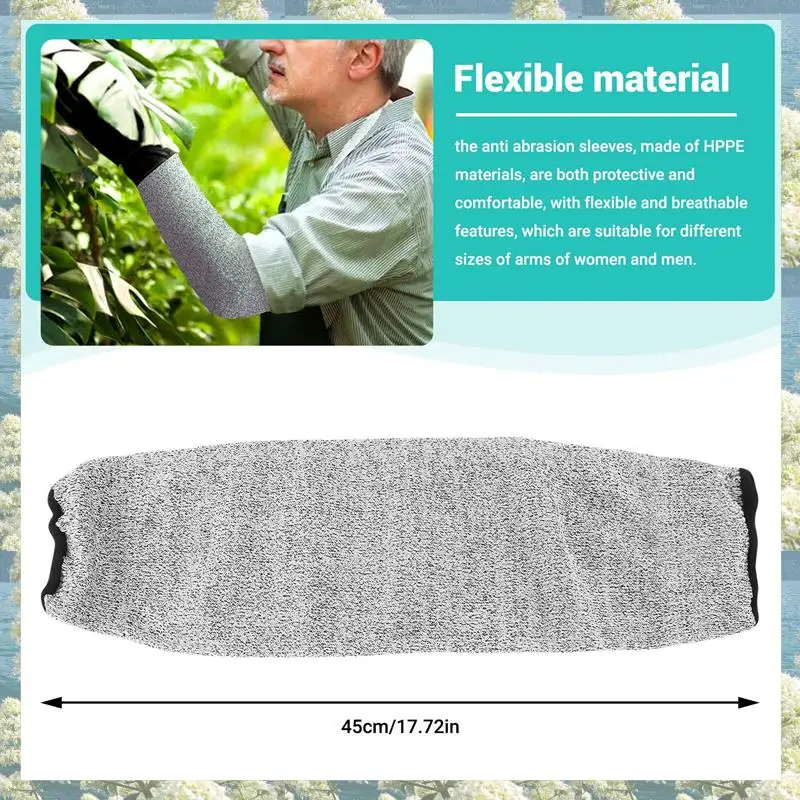 Новинка-4 пары устойчивых к порезам и ожогам рукавов, защитные рукава, защитные рукава для предплечья для тонкой кожи и синяков, 45 см