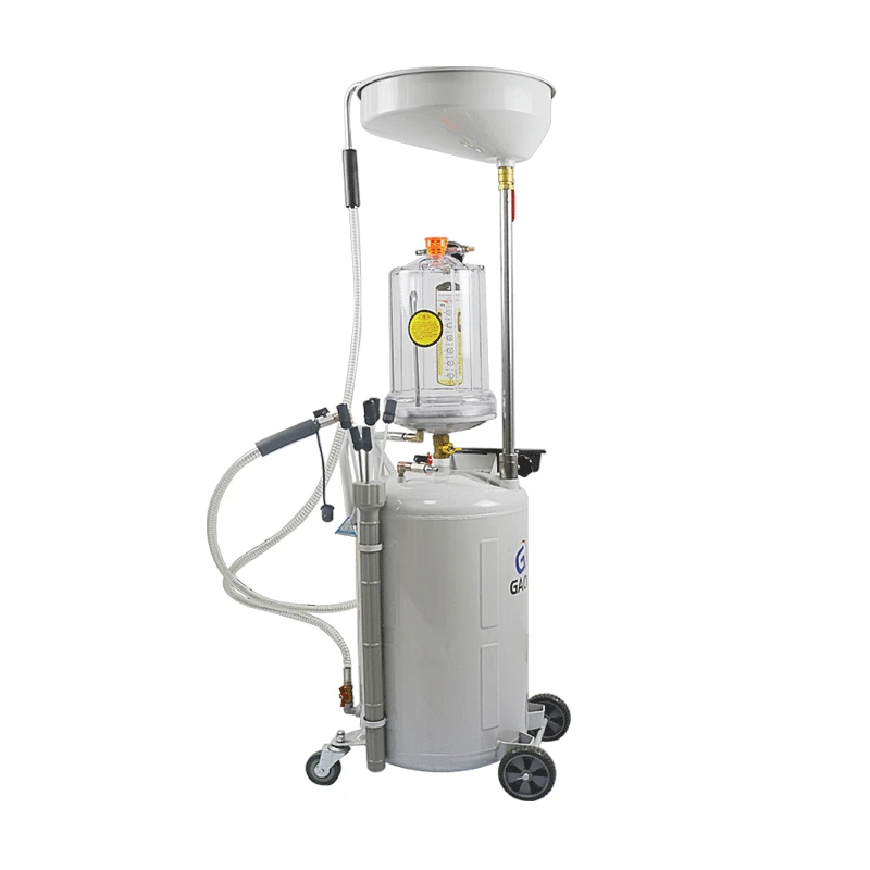 80L Air-operated Pneumatic Waste Oil Extractor Collector Car Change Oil Machine Portable Extended Waste Oil Drainer With Tank