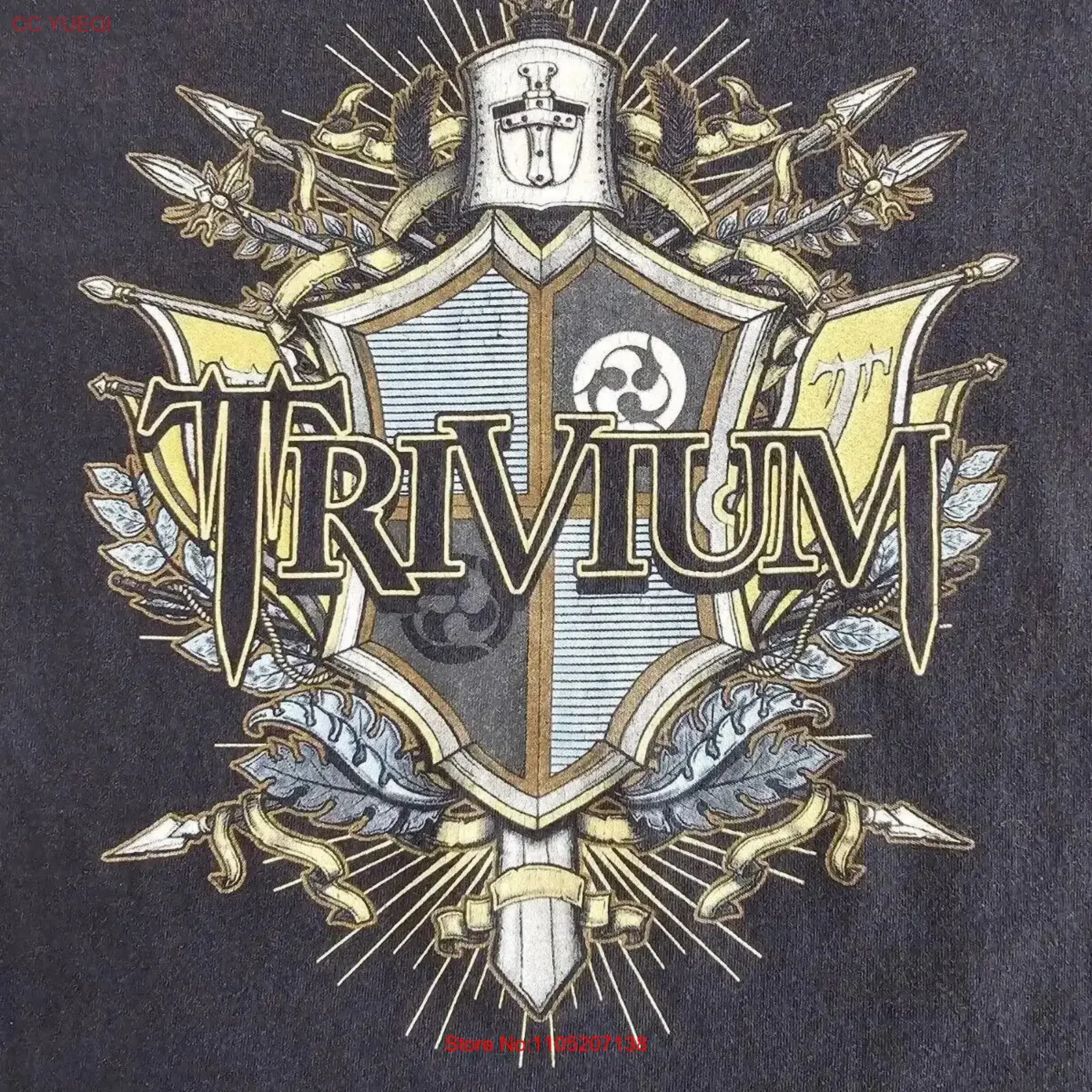 Vintage Y2K Trivium T Shirt Men's L Metal Music Tour Band Adult Mens Male LS Washed Comfortable graphic Stretched vintage