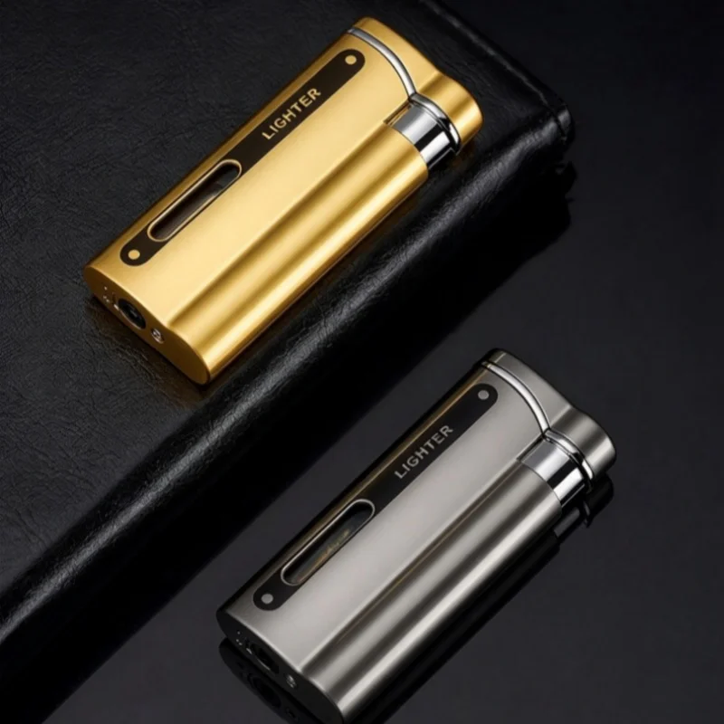 Nove Jet Flame Blue Windproof butane gas lighters Premium Cigar fashion Lighter, Entry Level creative Men's Gift Practical Tool