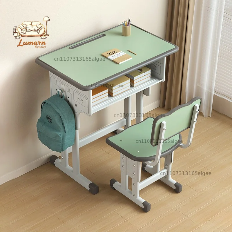 Children's Study Table School Primary School Student Table Writing Household Children's Homework Desk Set