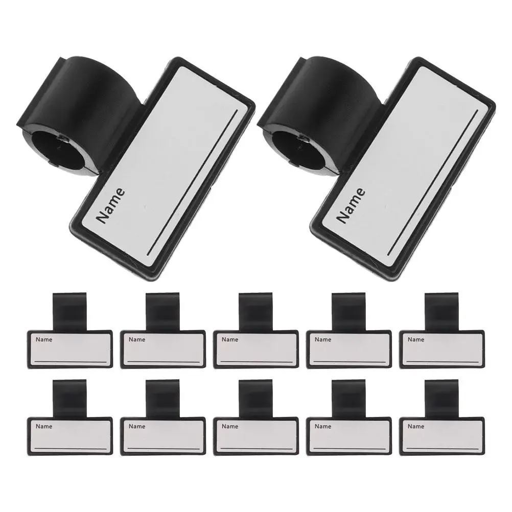 

12 Pcs Stethoscope Name Tags ABS Plastic Easy Attachment ID Labels Work Clips for Medical Gear Identification Cards